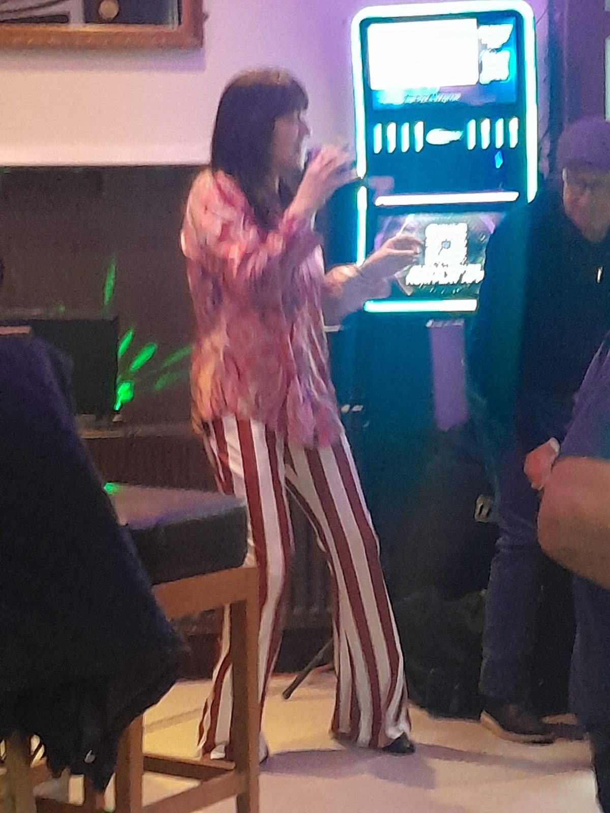 Karaoke night at the Station Bar, Alloa